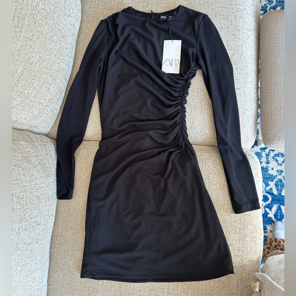 Zara Black Long Sleeve Top